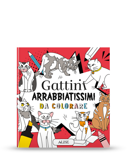 Gattini arrabbiatissimi da colorare